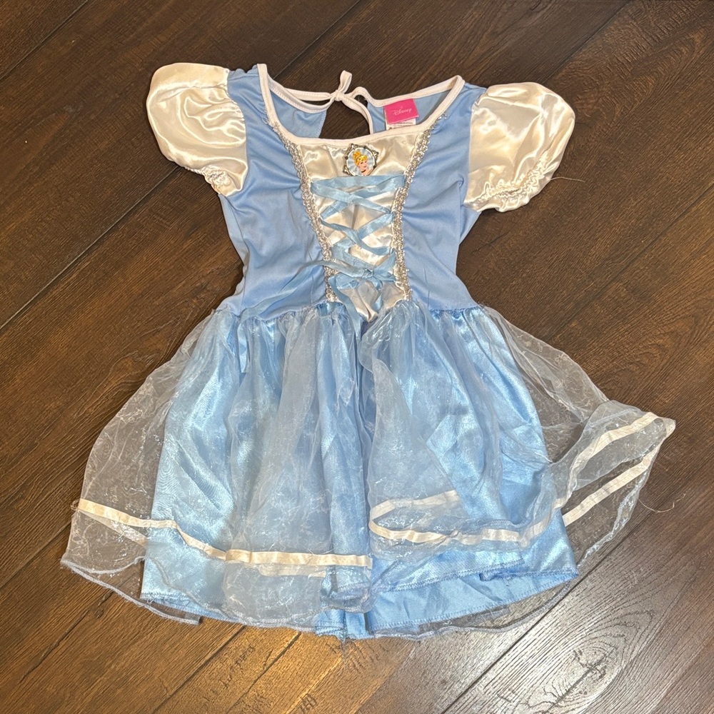 Disney Cinderella Light Blue Princess Dress with Ivory Puff Sleeves